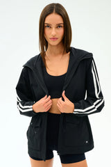 Reggie Water Repellent Jacket - Black/White
