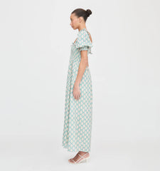 Couturebud The Scarlett Nap Dress - Raspberry Ikat