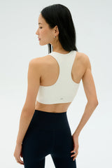 Airweight Bra with Ruching - White
