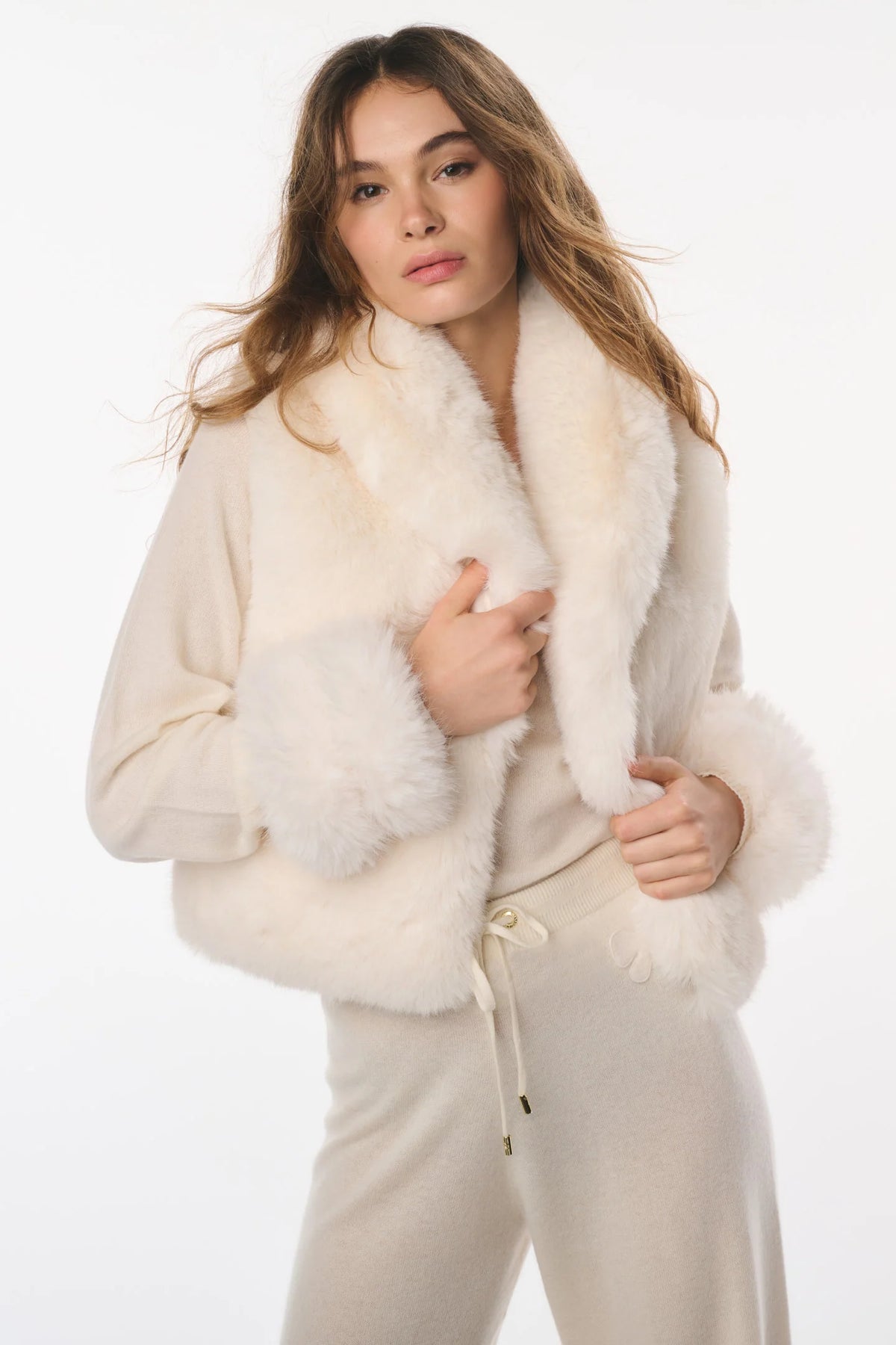 Couturebud x MAX&MOI Verena Faux Fur Vest