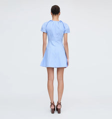 Couturebud The Claudine Dress - Blue Stripe