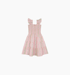 CouturebudThe Hill House x La Coqueta Tiny Ellie Nap Dress - Pink Floral Stripe
