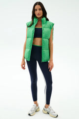 Summit Nylon Puffer Vest - Grass