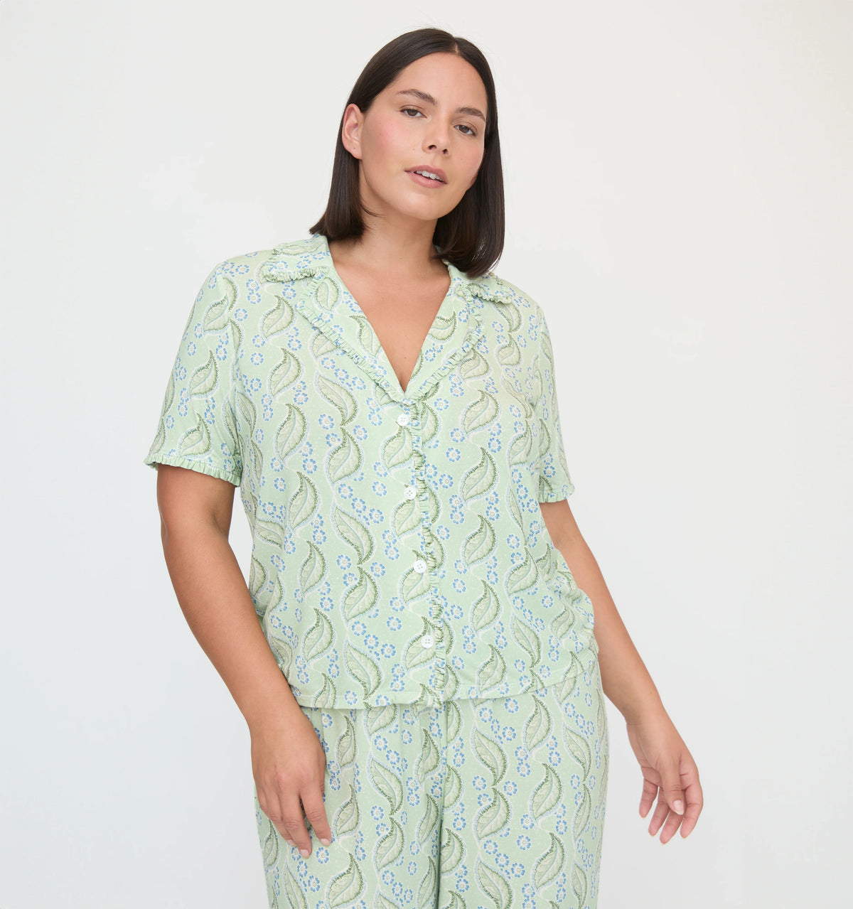 Couturebud The Marina Pajama Set - F. Steiner & Co. Archive Eucalyptus Floral