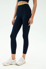 Dual High Waist Airweight 7/8 - Indigo/Ray