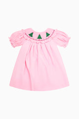 Cecil & Lou Smocked Christmas Tree Dress