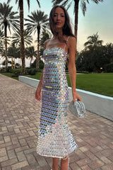 Phoenix Midi Dress in Sequins