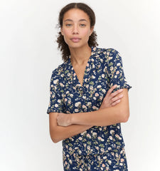 Couturebud The Marina Pajama Set - Navy Bluebonnet