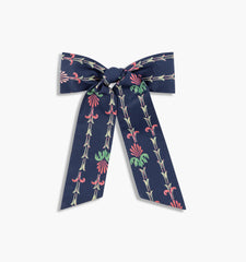 Couturebud The Belle Bow - Navy Trailing Fern
