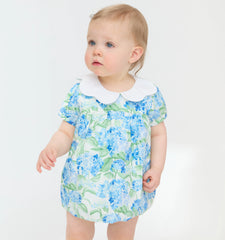 CouturebudThe Hill House x La Coqueta Hestia Baby Girl Set - Blue Watercolor Hydrangea