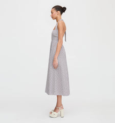 Couturebud The Fleur Midi Dress - Chocolate Gingham