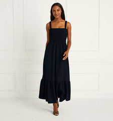 Couturebud The Anjuli Nap Dress - Black Crepe