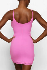 Fits Everybody Lace Trim Slip Dress