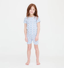 Couturebud The Baby Short Set - White Cisco Trellis