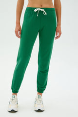 Sonja Fleece Sweatpant - Arugula