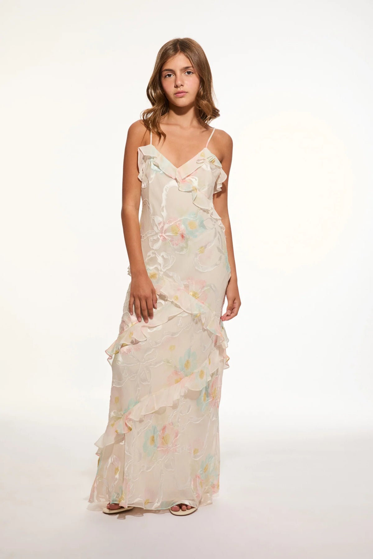 Girls Mini Rialto Silk-Blend Dress