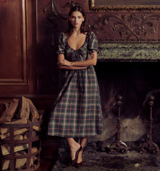 Couturebud The Ophelia Dress - Juniper Tartan