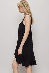 POL Ruffle Hem Sleeveless Mini Dress