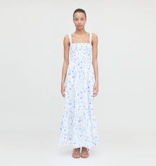Couturebud The Anjuli Nap Dress - Blue Botanical