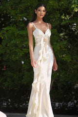 Paige 3D Floral Halter Maxi Dress