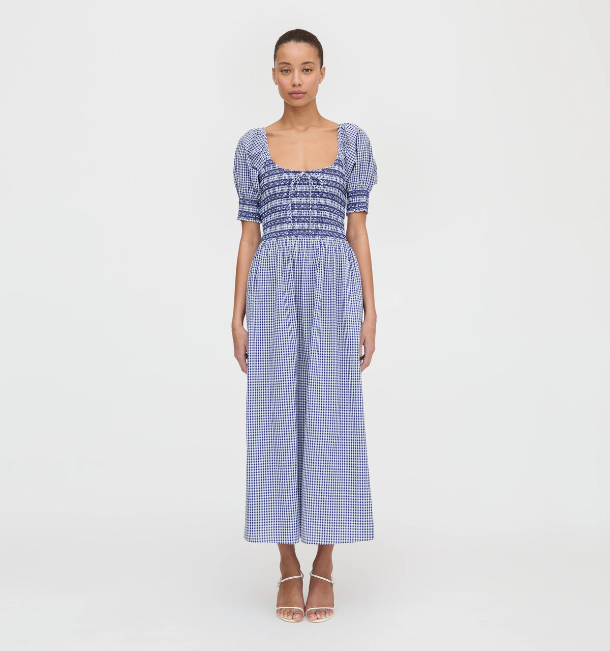 CouturebudThe Madeline Nap Dress - Navy Gingham