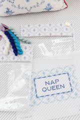 Couturebud The Hill House x Erica Wilson Large Project Pouch - Blue Trellis