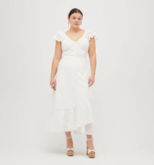 Couturebud The Zuri Top - White Eyelet
