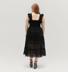 Couturebud The Lace Ellie Nap Dress - Black Lace