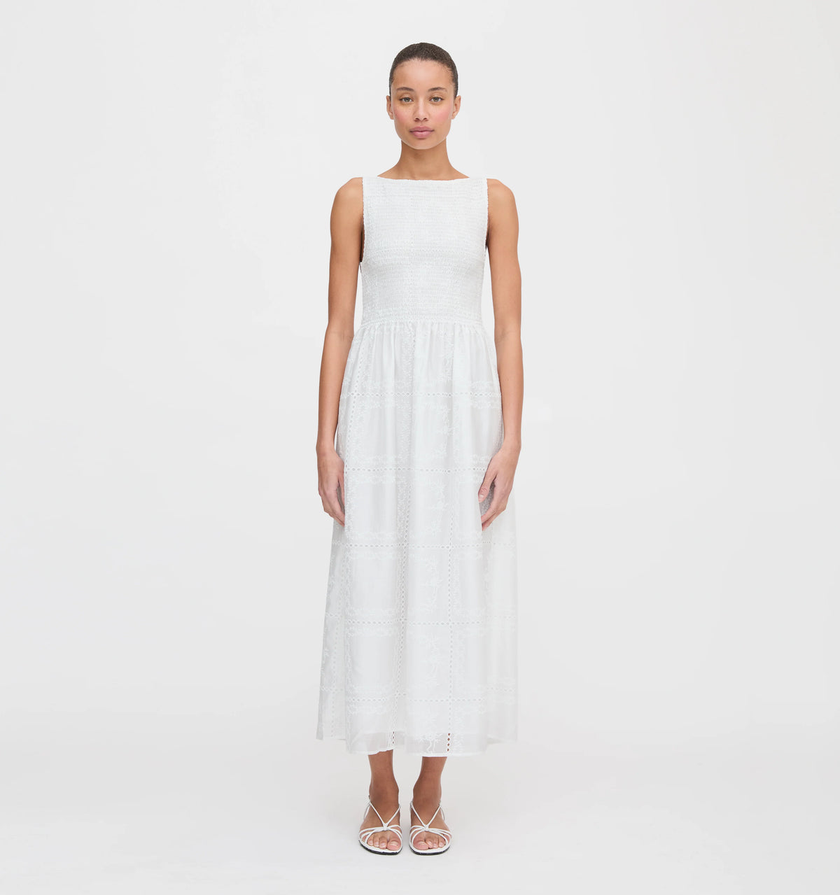 CouturebudThe Cosima Nap Dress - White Patchwork Organza