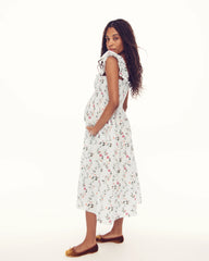 Couturebud The Maternity Ellie Nap Dress - Pond Floral Poplin