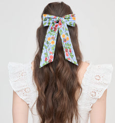 CouturebudThe Belle Bow - Geranium Stripe