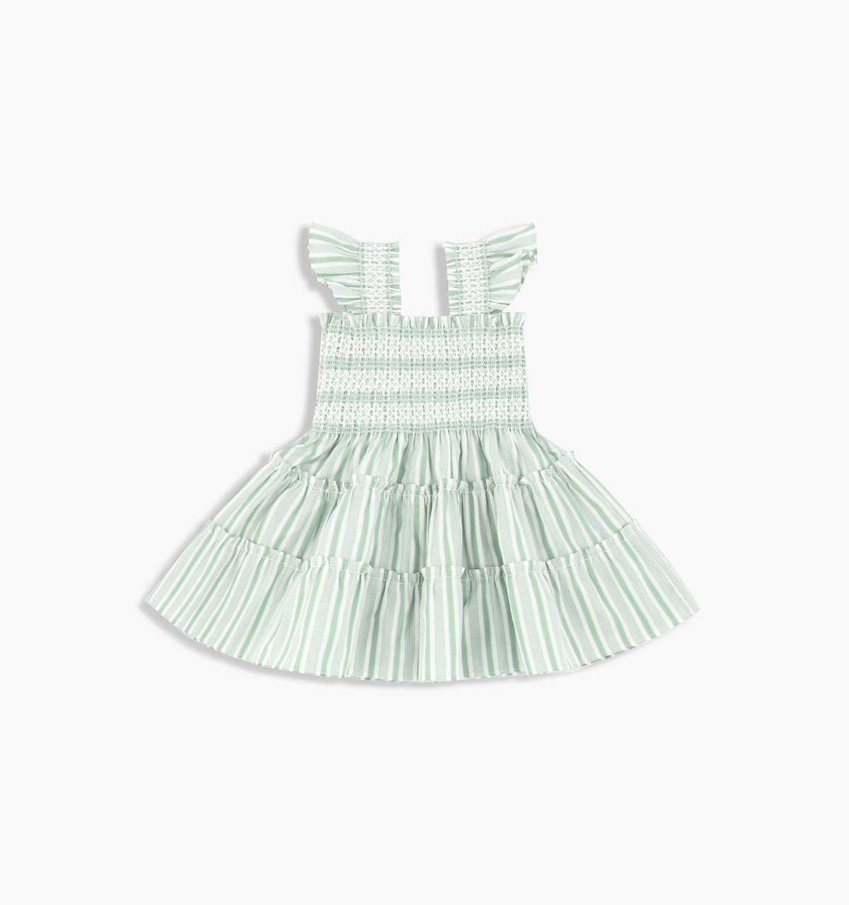 CouturebudThe Tiny Ellie Nap Dress - Apple Green Stripe