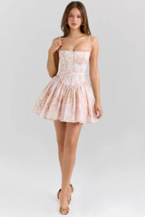 Ysabella Stretch Cotton Mini Sundress