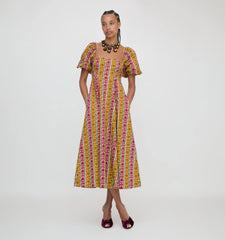 Couturebud The Matilda Dress - Ikat Topiary