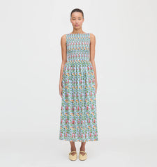 Couturebud The Cosima Nap Dress - Geranium Stripe