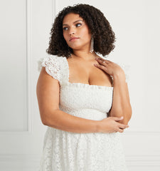 Couturebud The Lace Elizabeth Nap Dress - White Lace