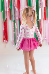 Farrah Clipdot Leotard - Sugarplum Santa