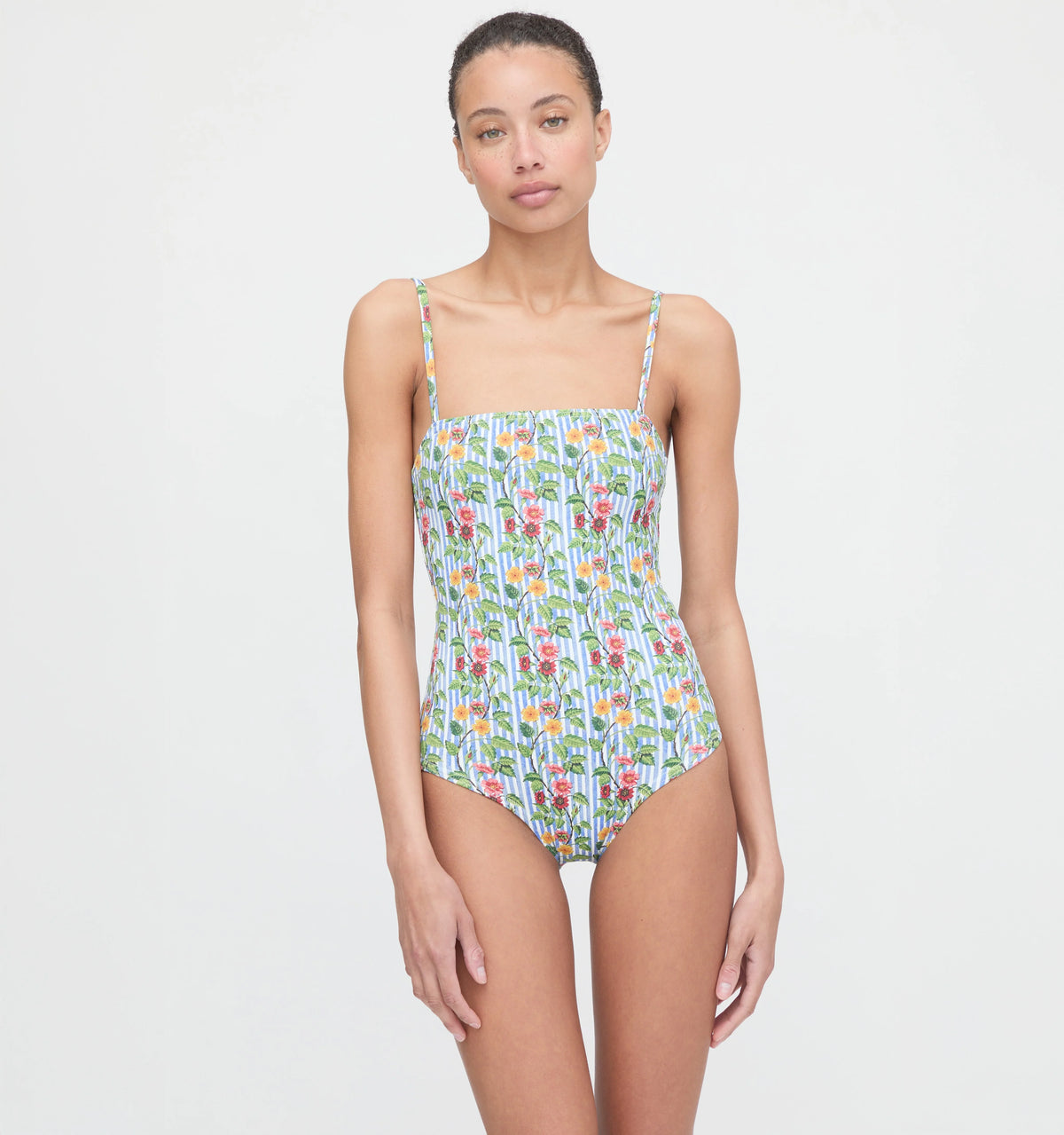 Couturebud The Giana One Piece - Geranium Stripe