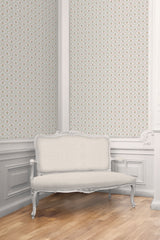 Couturebud Clay Coated Wallpaper - Pastel Trellis