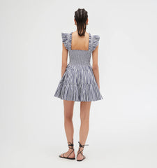 Couturebud The Charlotte Nap Dress - Navy Stripe