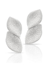 Diamond Leaf Shape Earrings & Ring Set