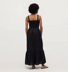 Couturebud The Anjuli Nap Dress - Black Cotton