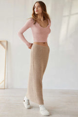 Self Design Scoop Neck Top