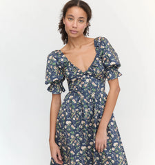 Couturebud The Ophelia Dress - Navy Bluebonnet
