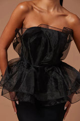 Oria Sleeveless Fishtail Bandage Maxi Dress