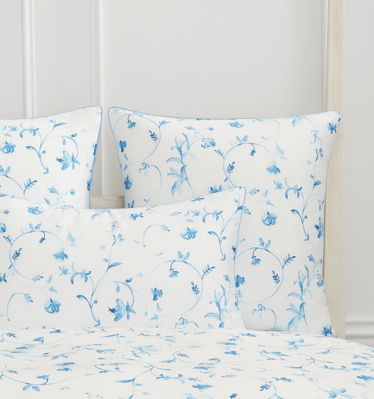 Couturebud The Euro Sham - Blue Botanical