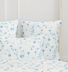 Couturebud The Euro Sham - Blue Botanical