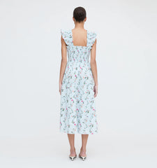 Couturebud The Ellie Nap Dress - Pond Floral Poplin