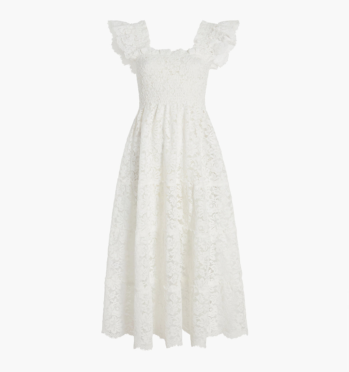 Couturebud The Lace Ellie Nap Dress - White Lace