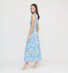 CouturebudThe Hill House x La Coqueta Azalea Nap Top - Blue Watercolor Hydrangea